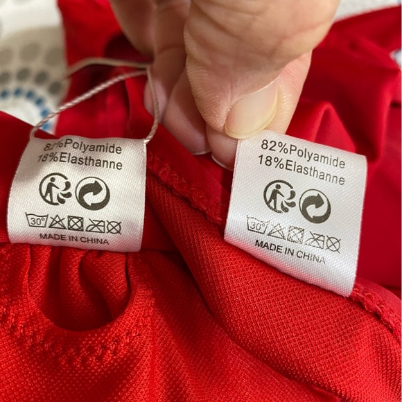 SHEKINI Halter Bandeau Bikini High Waisted Side Cutout Bottom Swimsuit - Picture 6 of 12